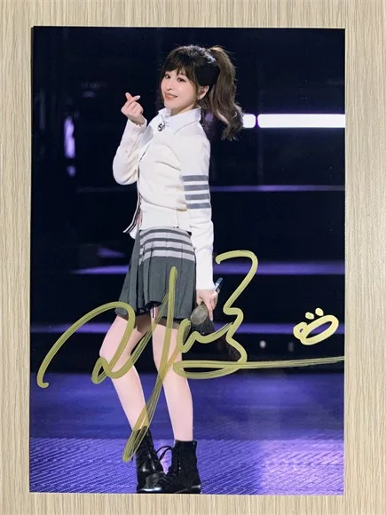 6" 王心凌/cyndi Hand Signed Autographed Photo Autographs Collection Original, image 4