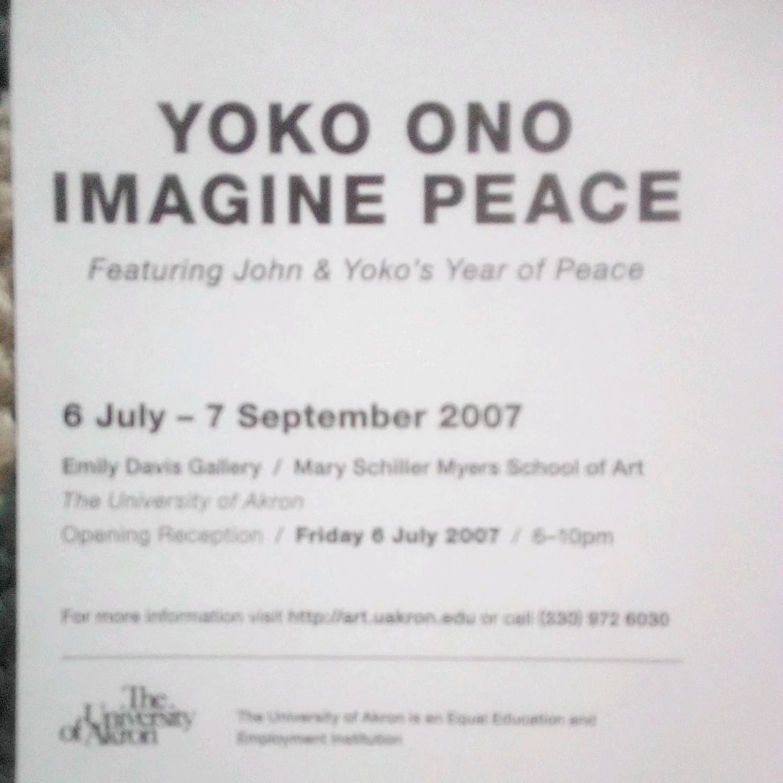 JOHN LENNON-YOKO ONO Rare button & post card, image 4