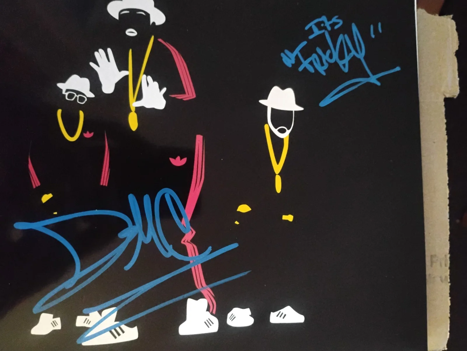 RUN DMC RAP HIP HOP ICON DARYL MCDANIELS SIGNED AUTOGRAPH 8X10 PHOTO IT'S TRICKY, image 2