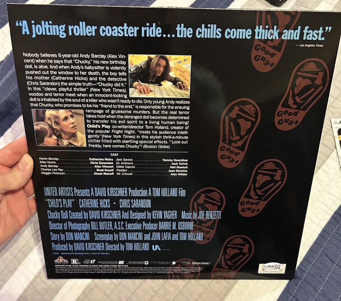 Brad Dourif — Brad Dourif Child's Play Chucky Signed Laserdisc Horror Movie JSA COA Autograph, image 3