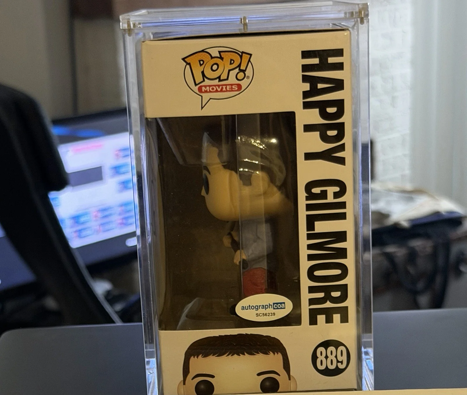Adam Sandler — Adam Sandler Signed Happy Gilmore Funko Pop #889 Autograph Figure ACOA COA, изображение 2