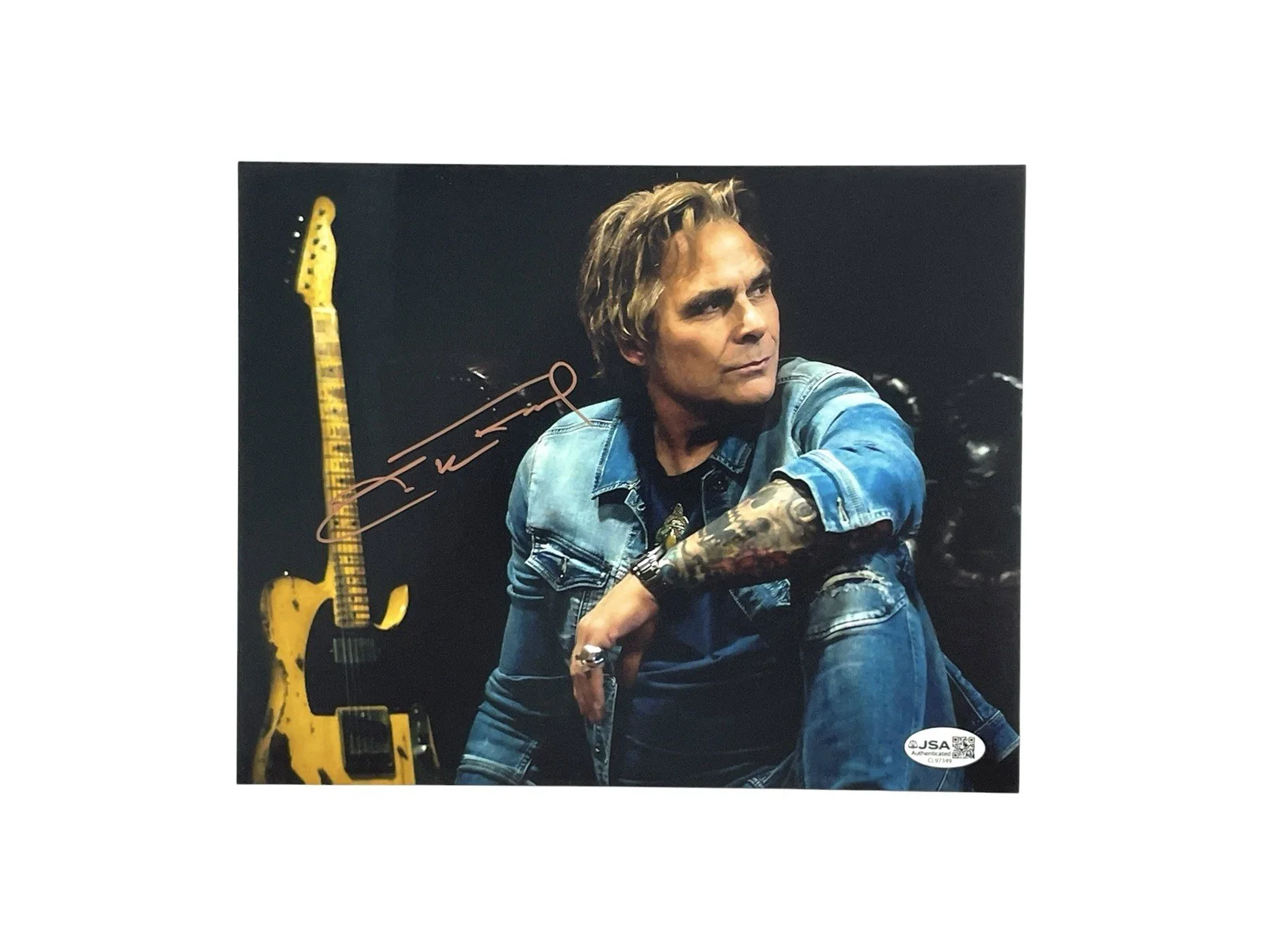 Mike Tramp of White Lion Autographed Hand Signed 8x10 Photo JSA Certified 🤘🎤, image 2