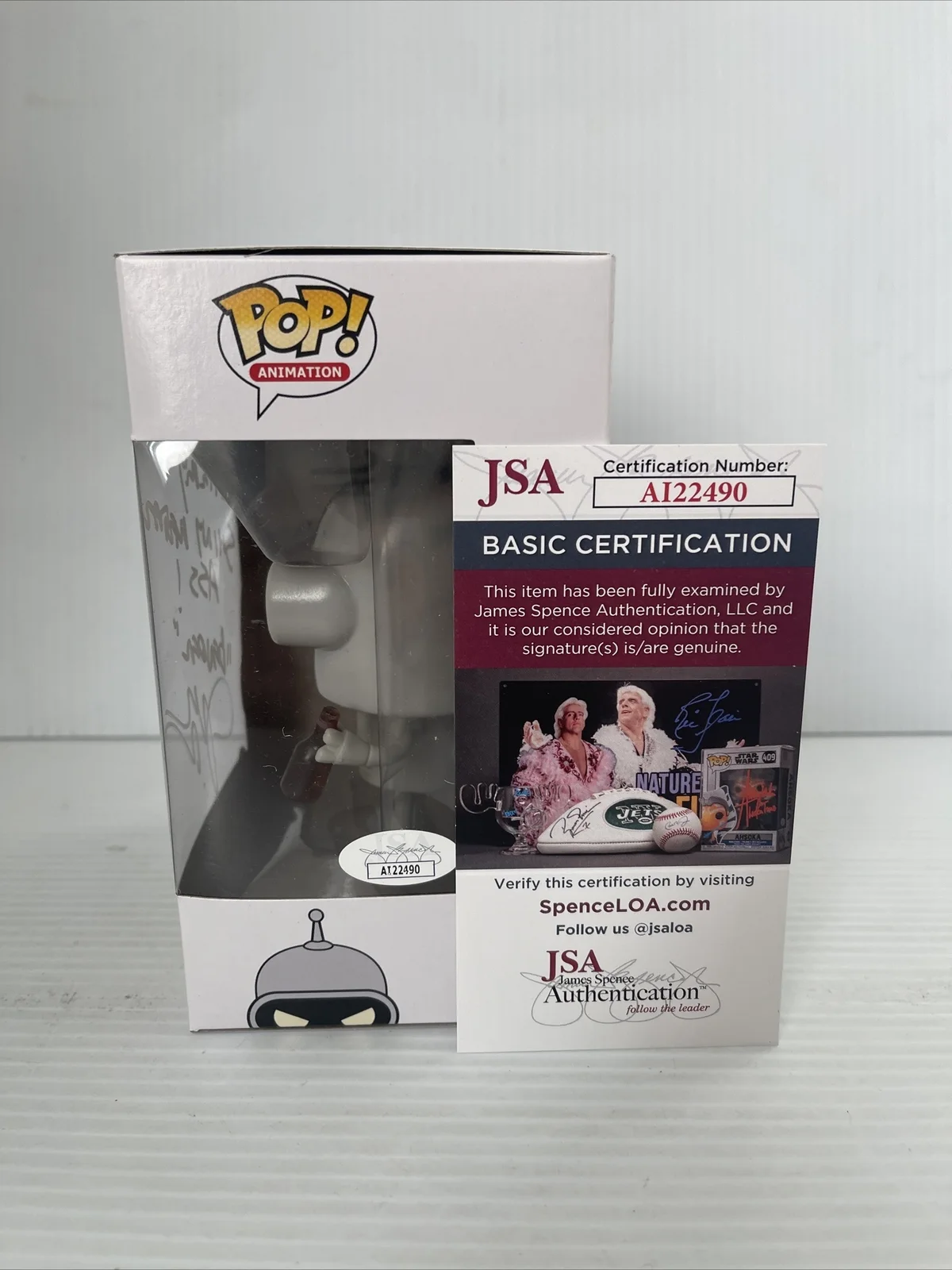 John Dimaggio — John DiMaggio Signed Autographed Bender Futurama Funko Pop 29 JSA COA 2, image 4