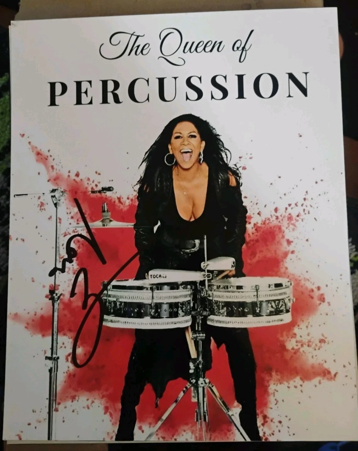 SHEILA E — SHEILA E DRUMMER PERCUSSION STAR GLAMOROUS LIFE SINGER SIGNED 8X10 PHOTO PROOF