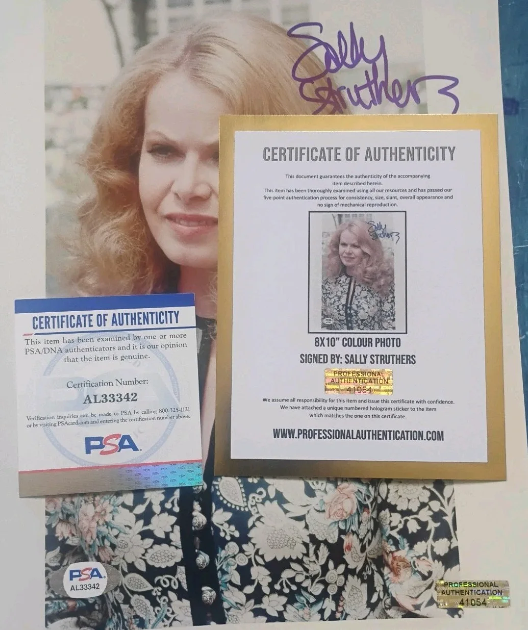 Sally Struthers Hand Signed 8x10 Photo PSA COA All In The Family NO US TARRIF, изображение 4