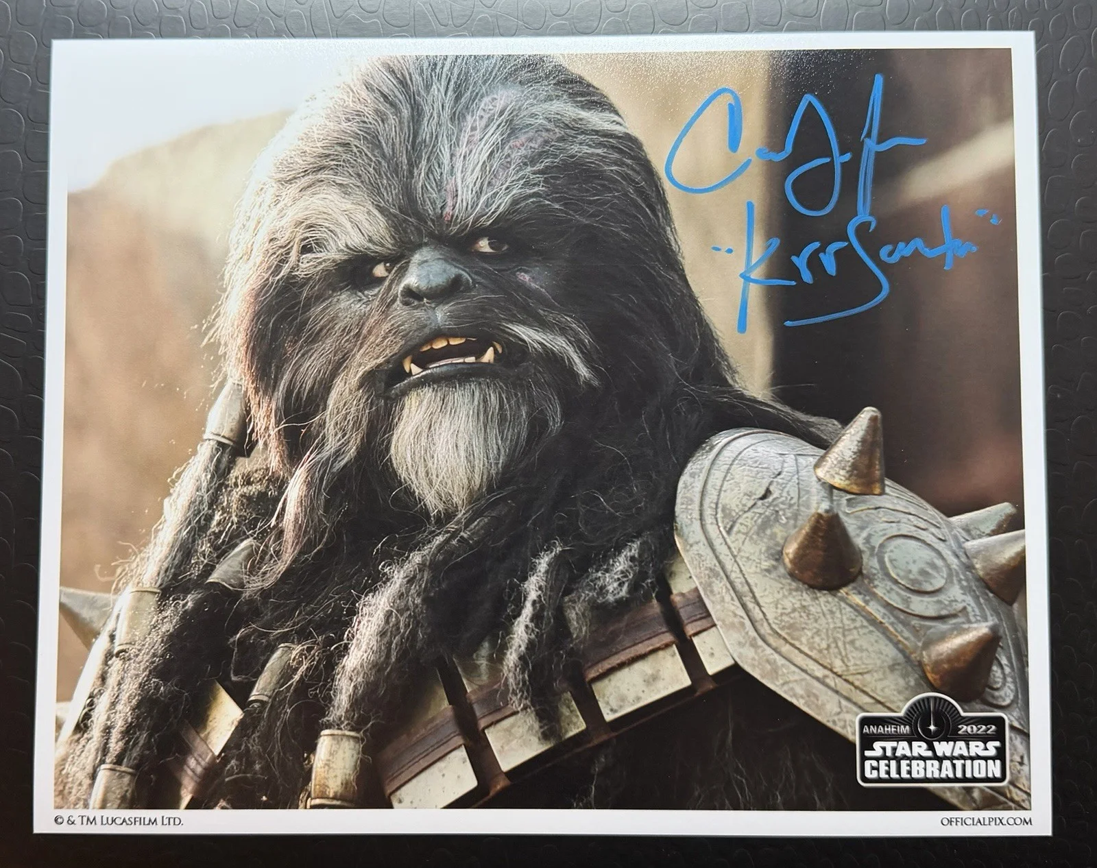 Carey Jones — Star Wars CAREY JONES as KRRSANTAN Autograph Auto 8x10 Photograph Photo No COA