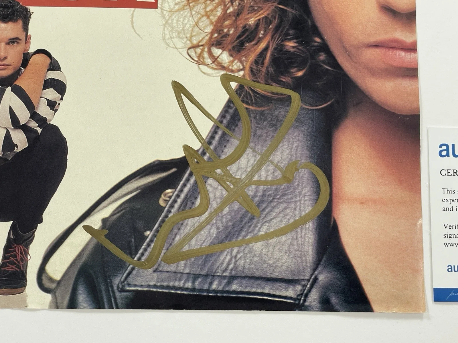 INXS Autographed Kick Poster Michael Hutchence Tim Farriss Kirk Pengilly Signed, image 3