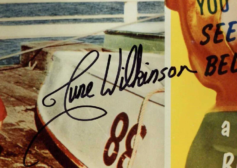 JUNE WILKINSON SIGNED AUTOGRAPHED 11x14 PHOTO CAREER GIRL RARE BECKETT BAS, изображение 2