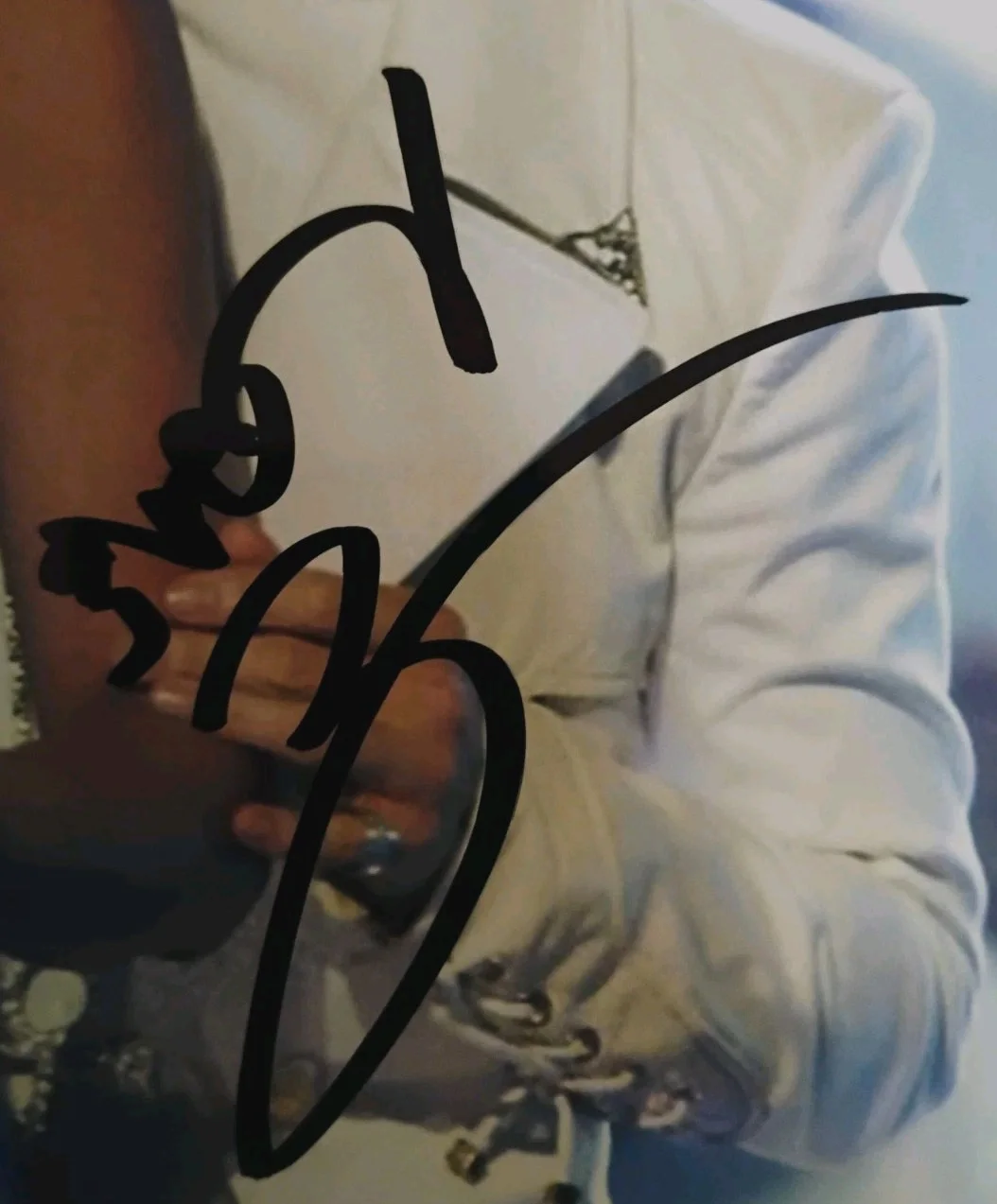 SHEILA E — SHEILA E LATINA DRUMMER PERCUSSION STAR SIGNED 8X10 PHOTO WITH PRINCE PROOF PIC, изображение 2
