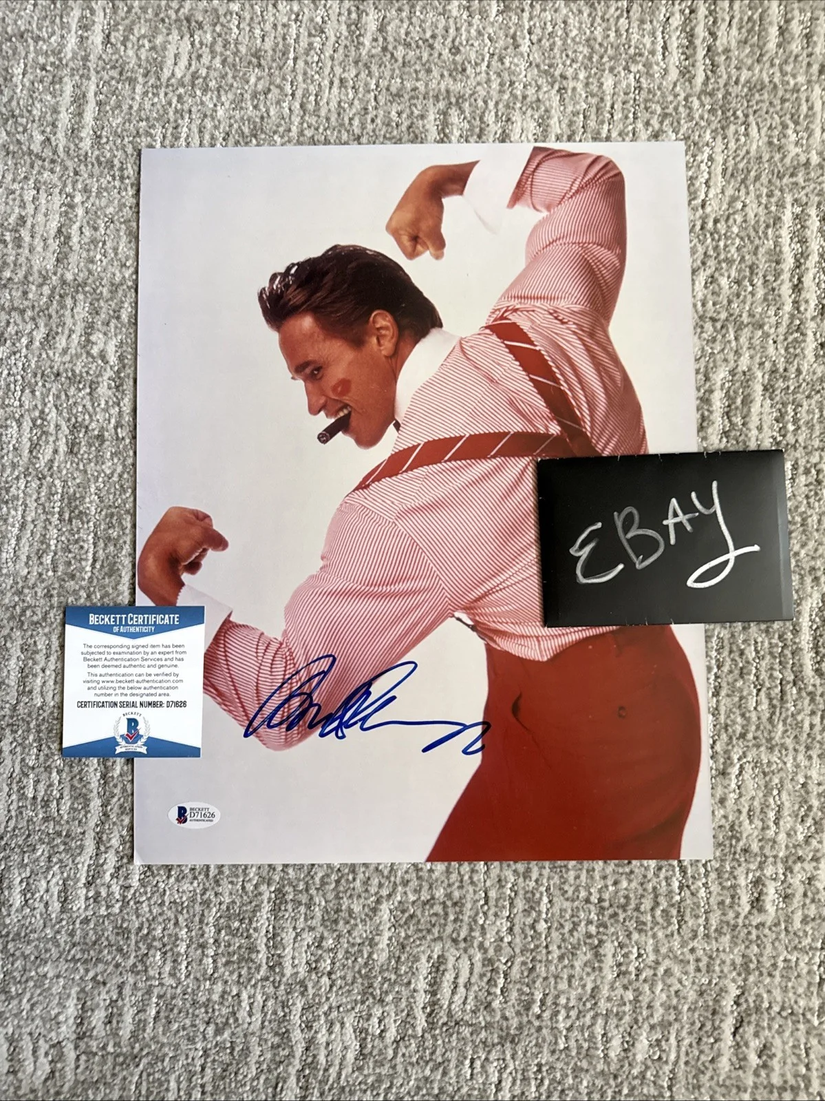 Arnold Schwarzenegger Oversized 11x14 Signed Photo COA BAS Beckett, image 4