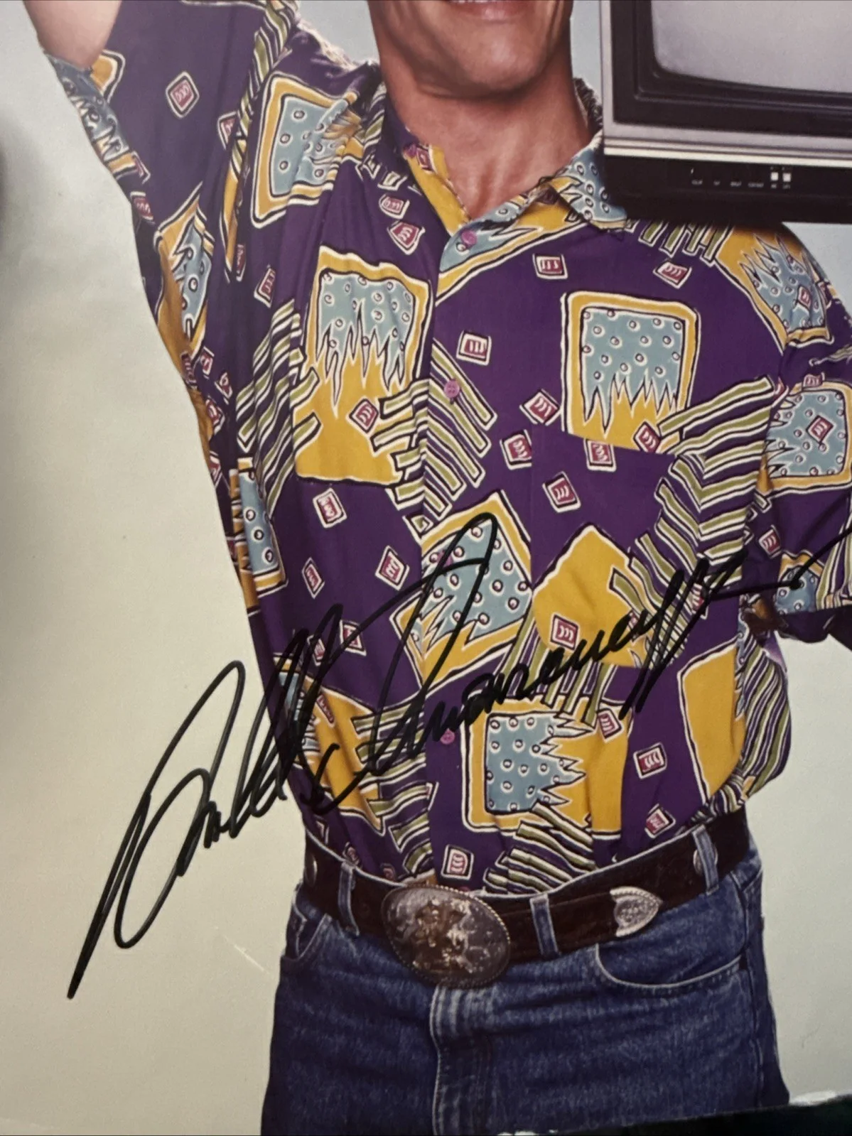 Arnold Schwarzenegger Oversized 11x14 Signed Photo COA Rare TV GUIDE COVER Promo, image 4