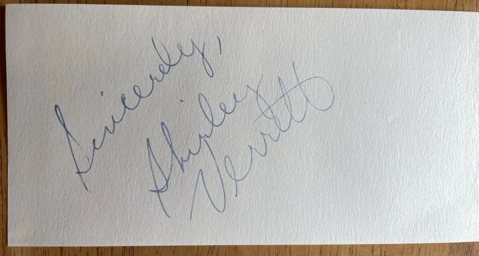 Opera Soprano Shirley Verrett Autograph, image 2