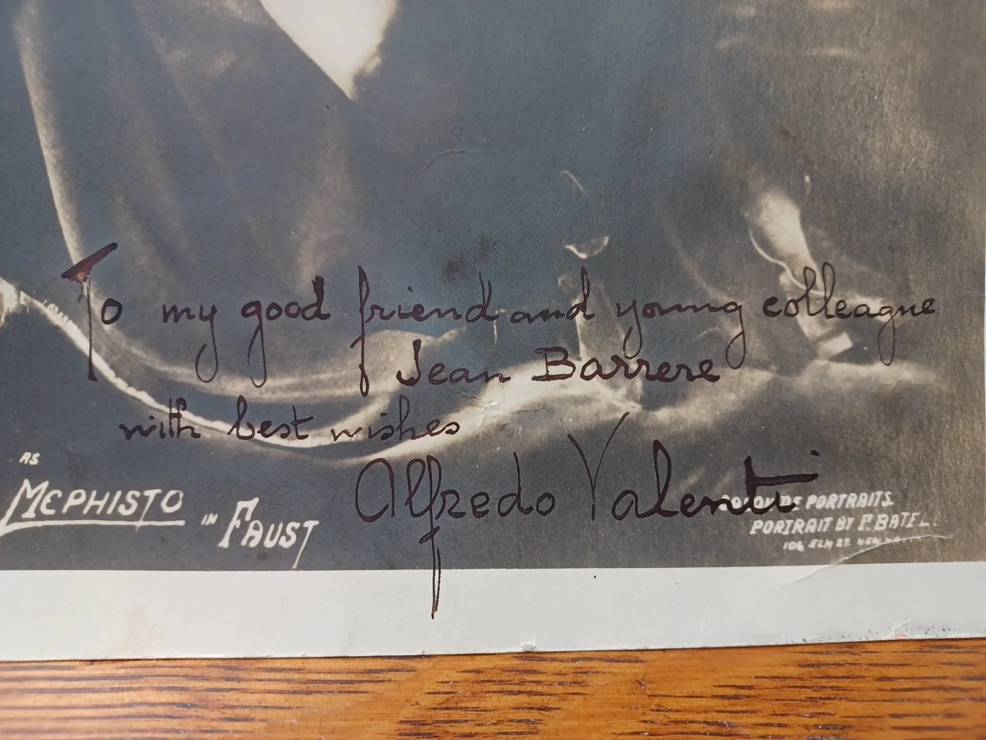 1920's Alfredo Valenti Hand Signed Photo From Faust Opera 8 x 10 RRP 786, изображение 2