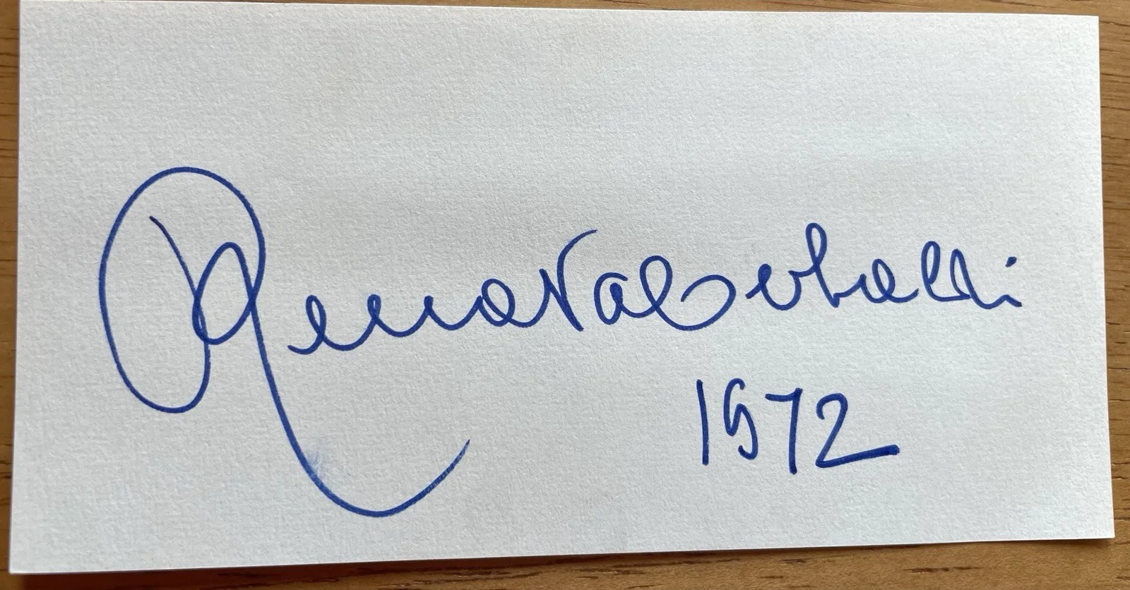 Italian Opera Soprano Renata Tebaldi Autograph, image 2