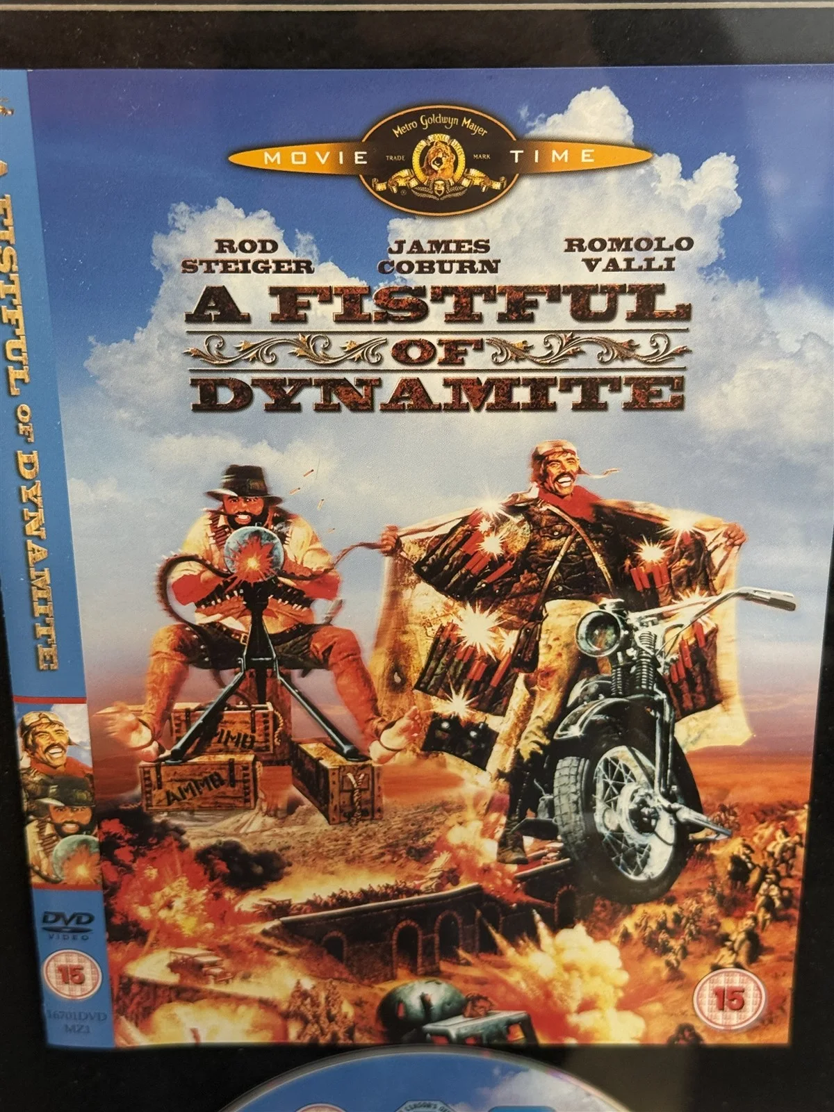 James Coburn A Fistful of Dynamite Framed DVD Classic Movie (11 1/2" x 22 1/2"), изображение 4