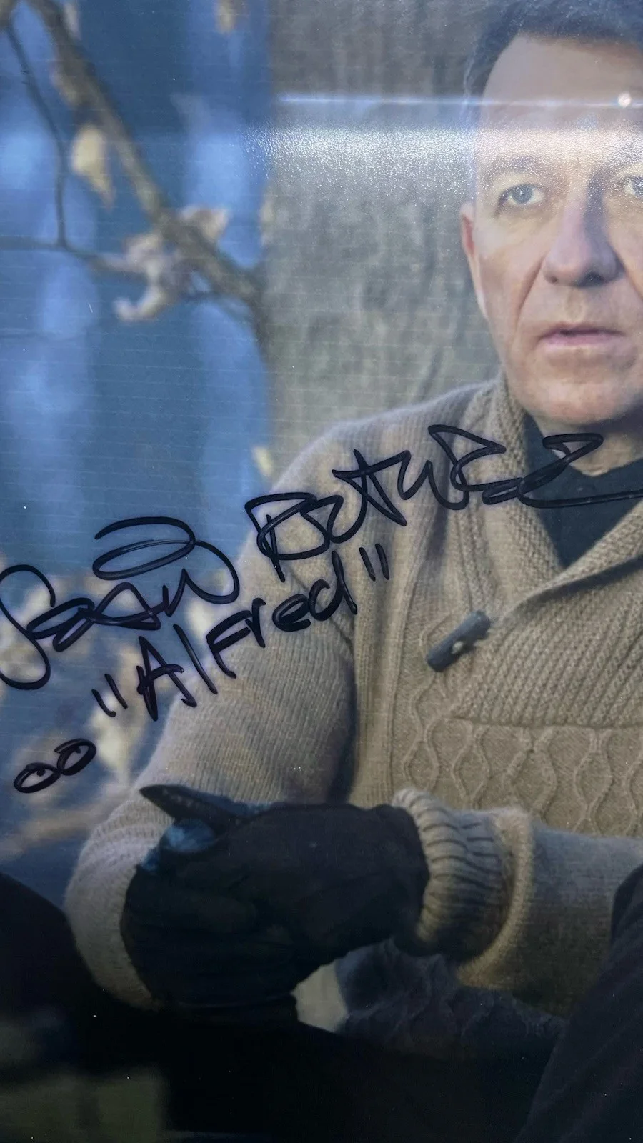 David Mazouz — David Mazouz & Sean Pertwee Signed "Gotham" Custom Framed Photo display (PSA), image 2