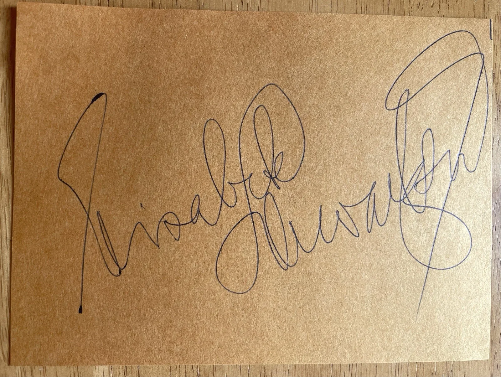 British Opera Soprano Elisabeth Schwarzkopf Autograph, image 2