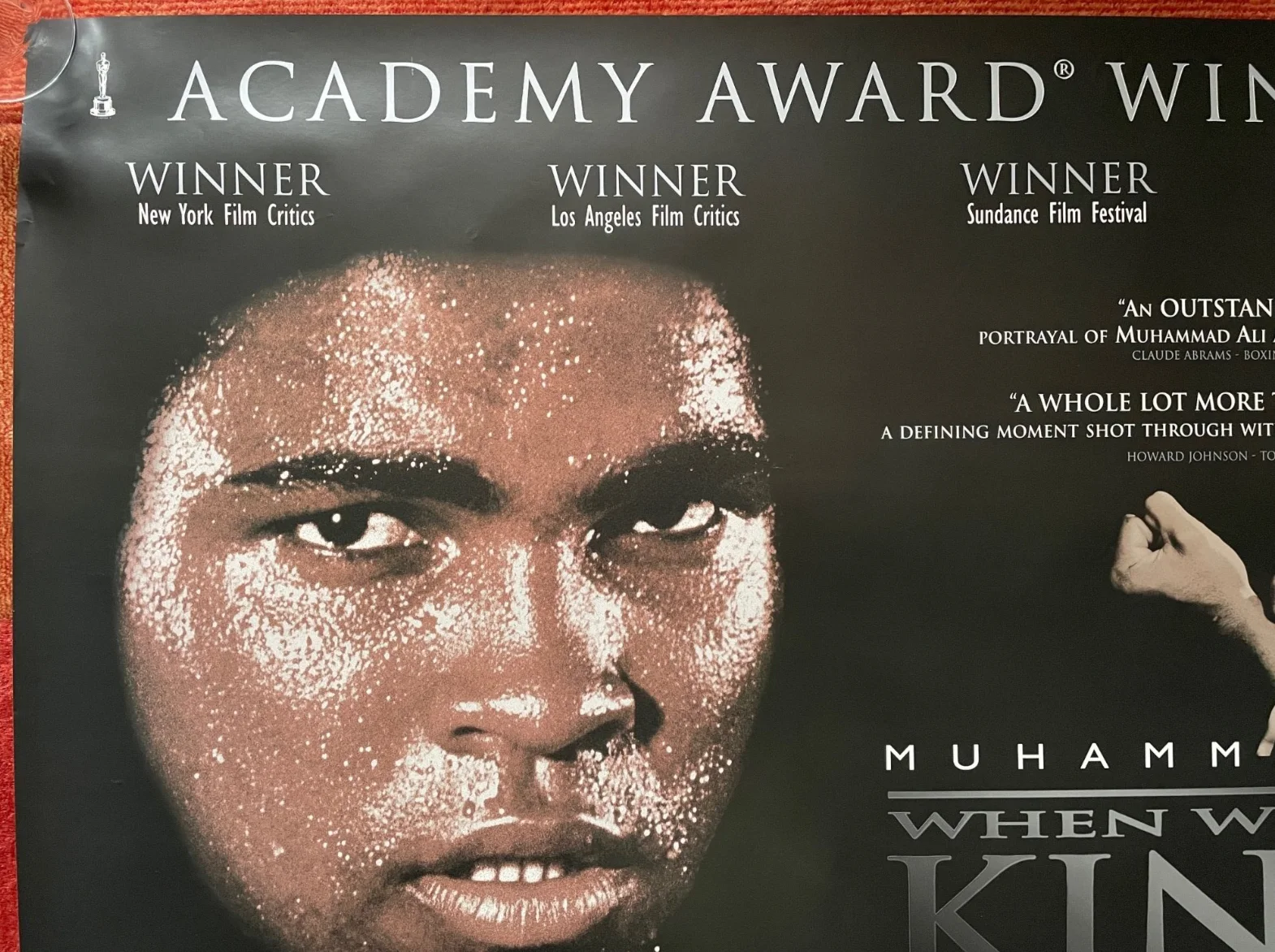 WHEN WE WERE KINGS (1996) Original UK Quad Boxing Movie Poster VERY RARE, изображение 2