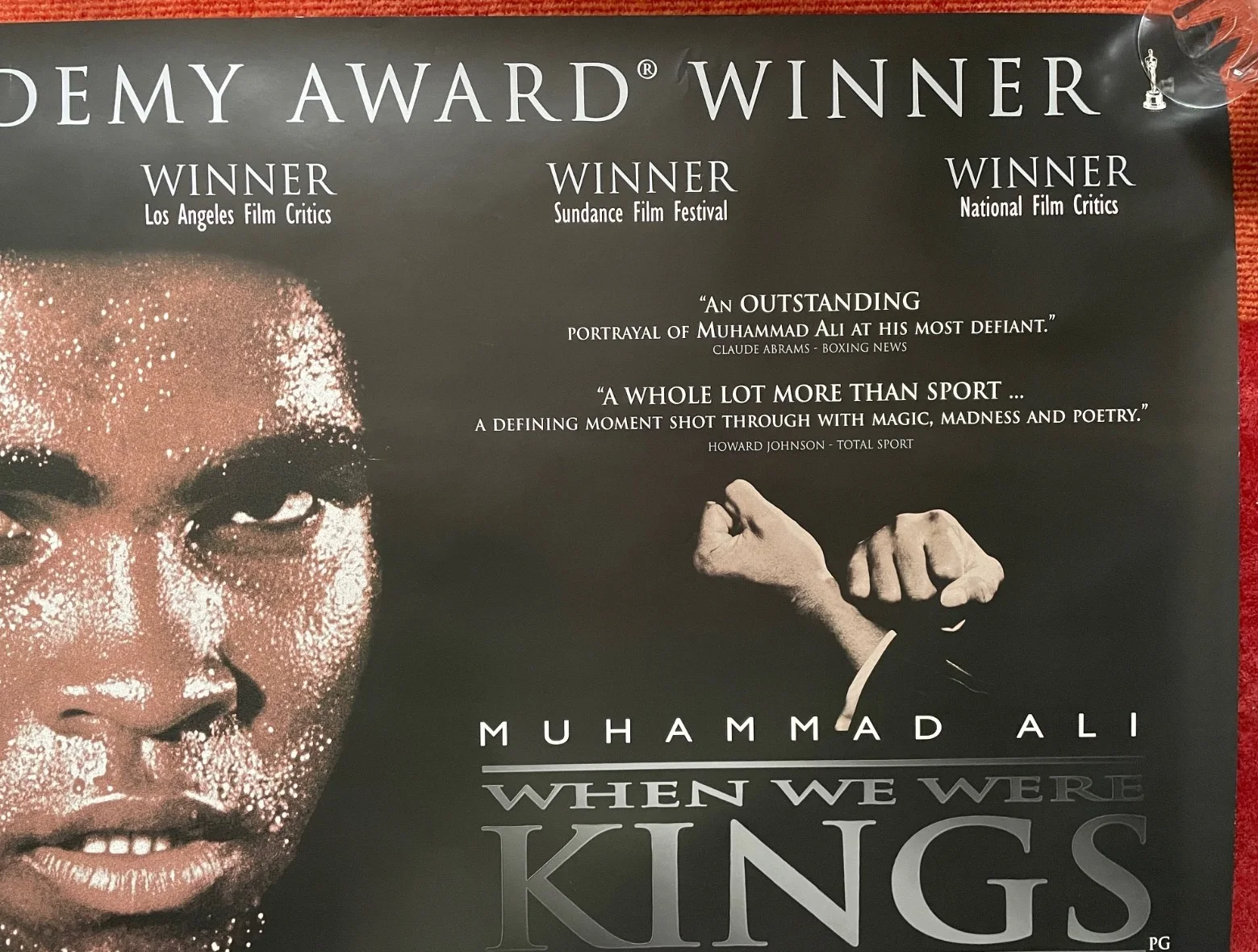 WHEN WE WERE KINGS (1996) Original UK Quad Boxing Movie Poster VERY RARE, изображение 3