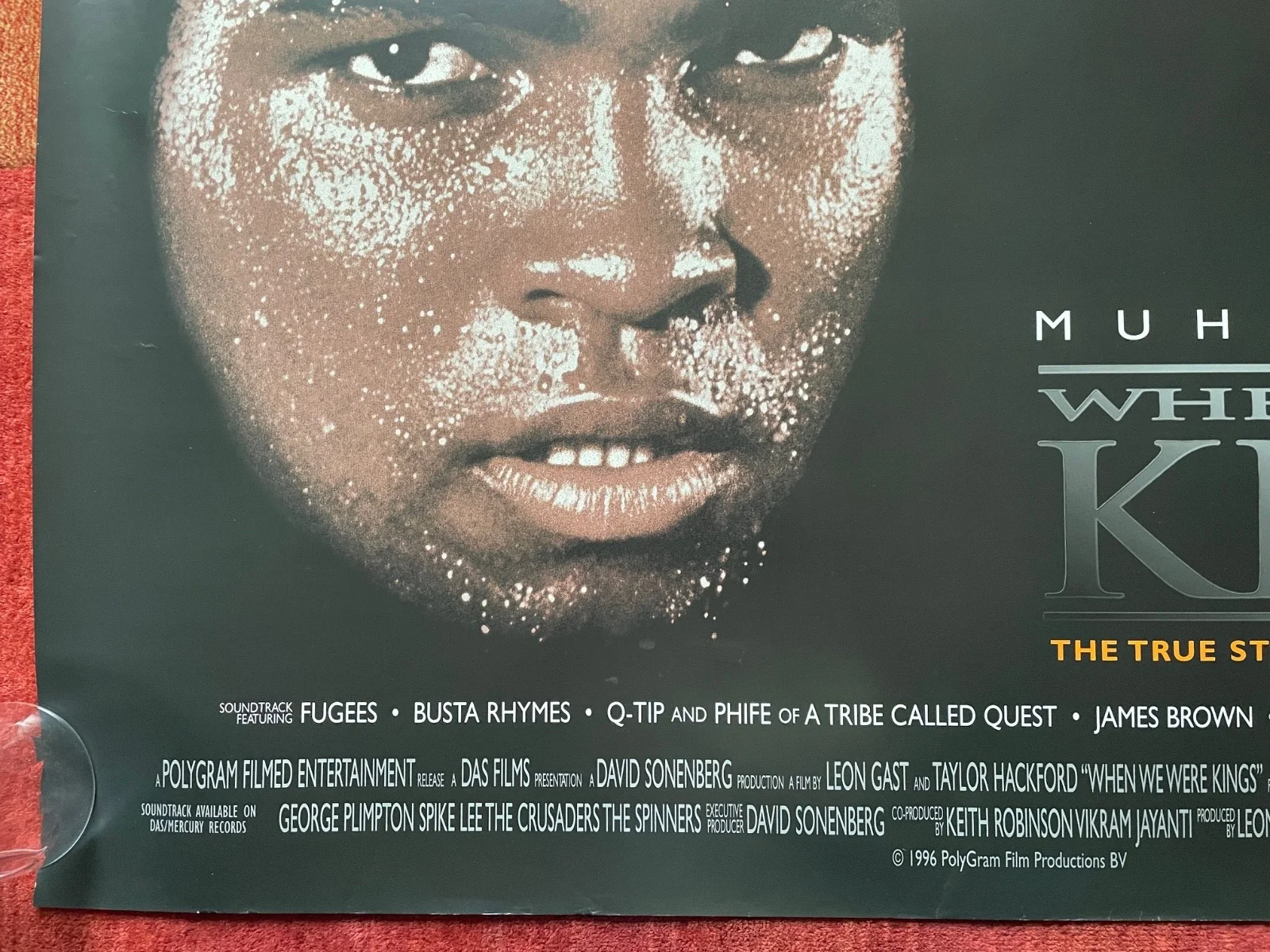 WHEN WE WERE KINGS (1996) Original UK Quad Boxing Movie Poster VERY RARE, изображение 4