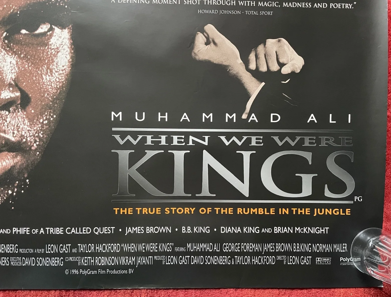 WHEN WE WERE KINGS (1996) Original UK Quad Boxing Movie Poster VERY RARE, изображение 5