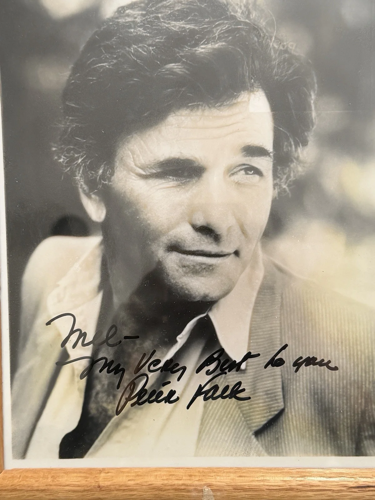 Autographed Photo Peter Falk 8x10, image 2
