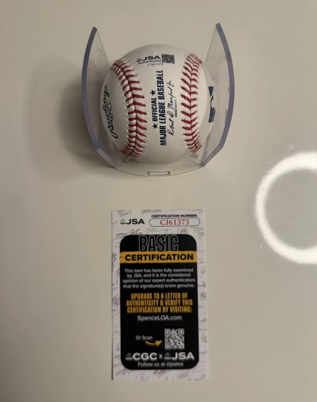 Dolph Lundgren — Dolph Lundgren Autographed Baseball Inscribed Drago Actor Rocky JSA COA, image 2