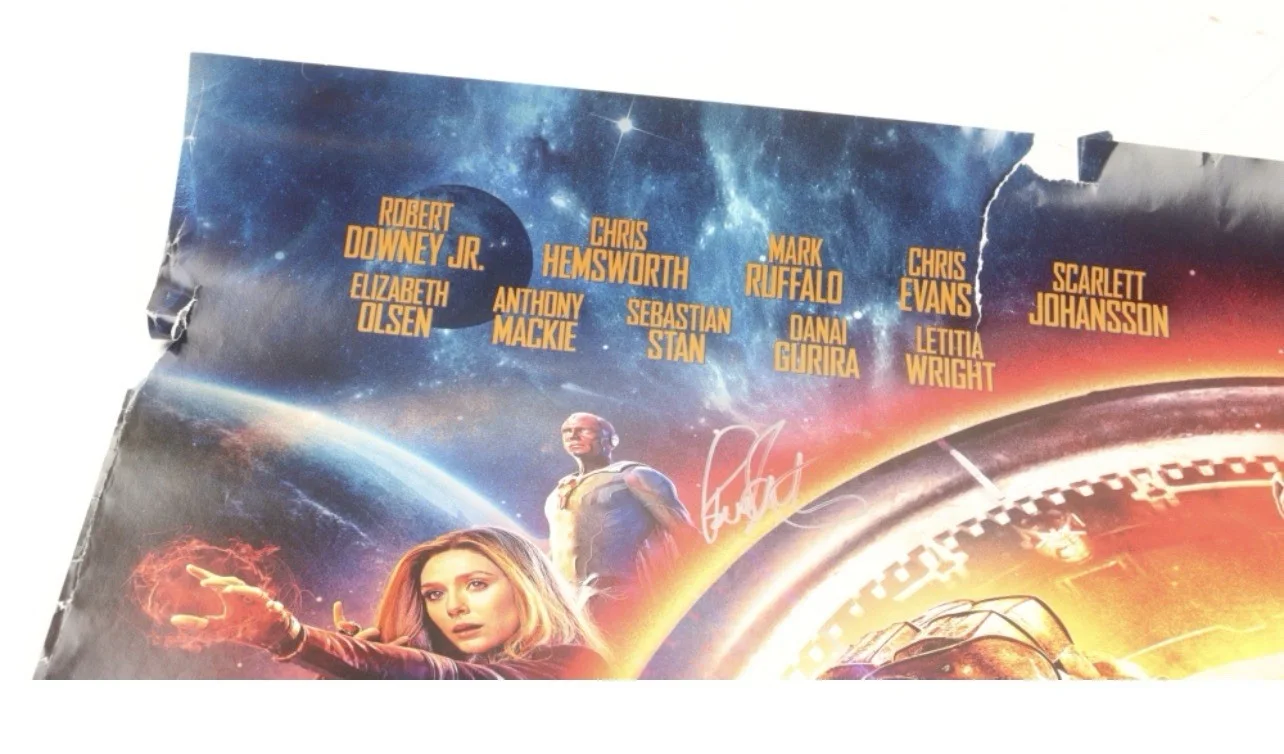 Tom Holland — "Avengers Infinity War" 27x40 Movie Poster Cast-Signed By (14) (Beckett), image 4