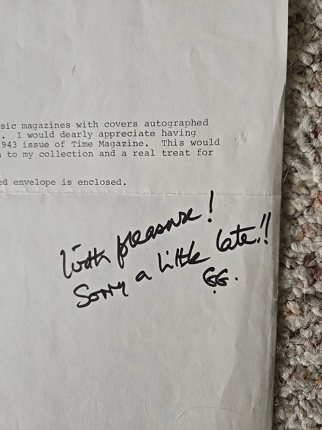 Greer Garson ' Film-Stage-TV ' Signed Letter Very Rare!, image 3