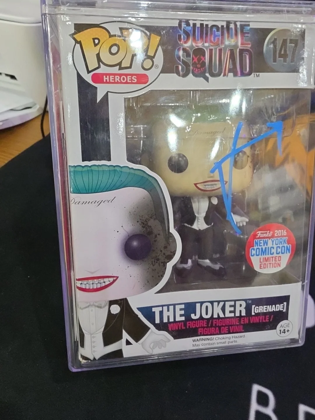 JARED LETO — JARED LETO SIGNED FUNKO POP #147 The Joker SUICIDE SQUAD JSA CERTIFIED NYCC LE, image 3