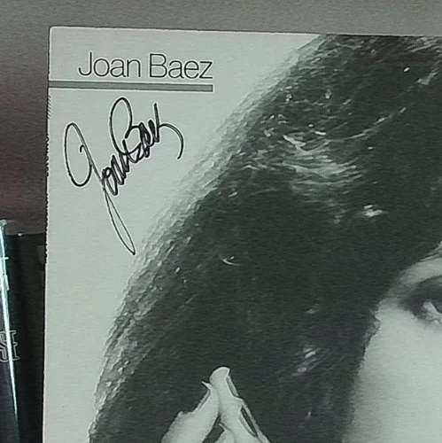 JOAN BAEZ~Signed HONEST LULLABY Album Promo LP, image 4
