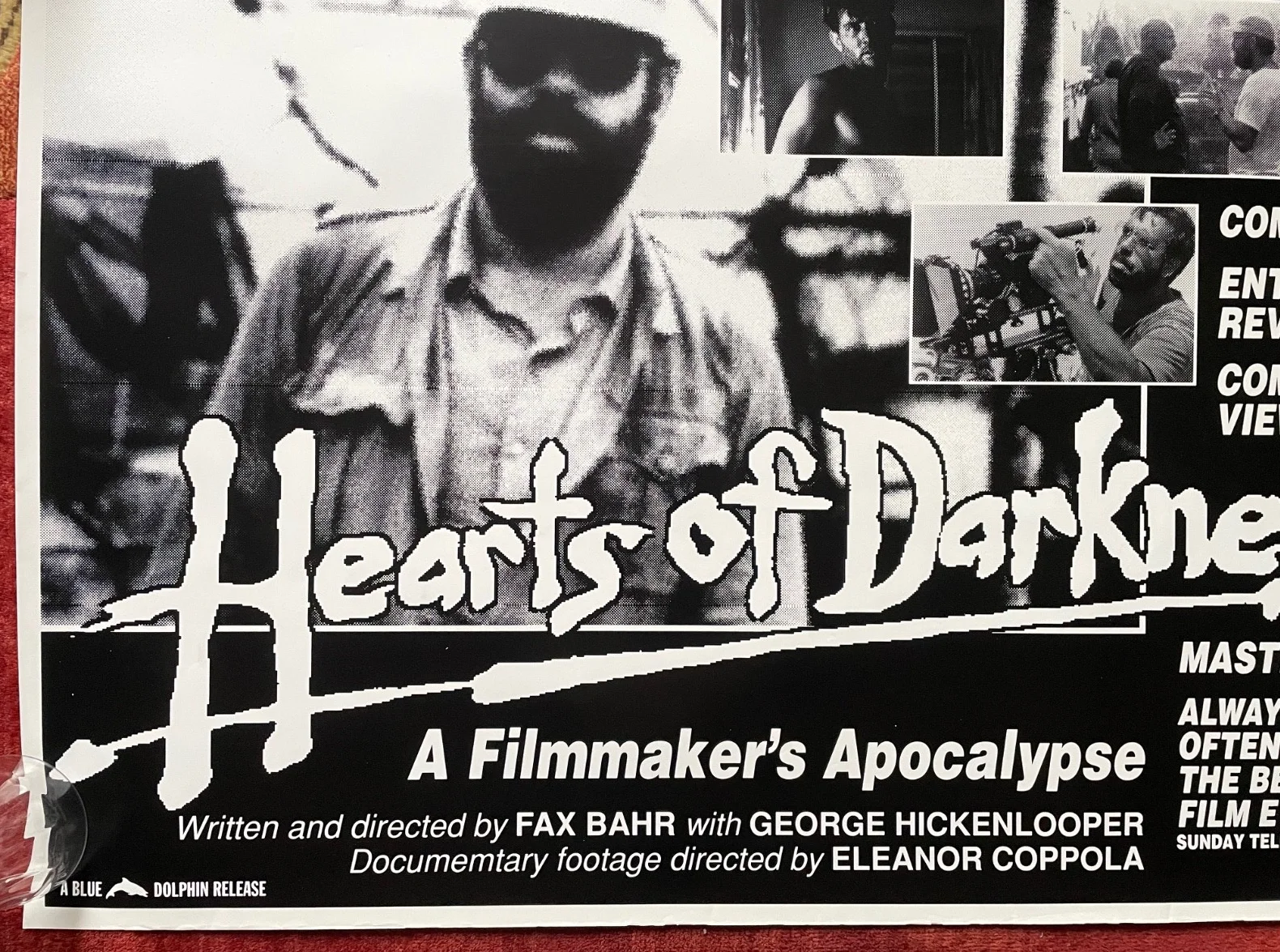 HEARTS OF DARKNESS (1991) Original UK Quad Movie Poster VERY RARE, изображение 4