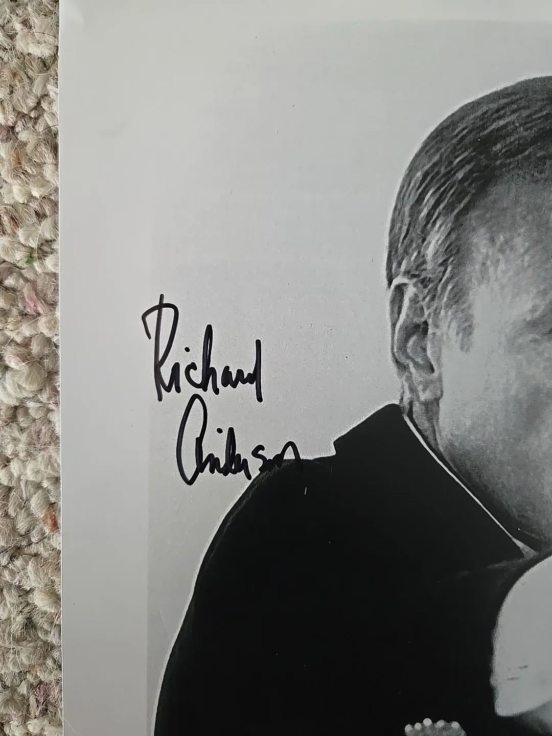 Richard Anderson ' Six Million Dollar Man ' Film-Stage-TV Signed 8x10 Photo, изображение 2