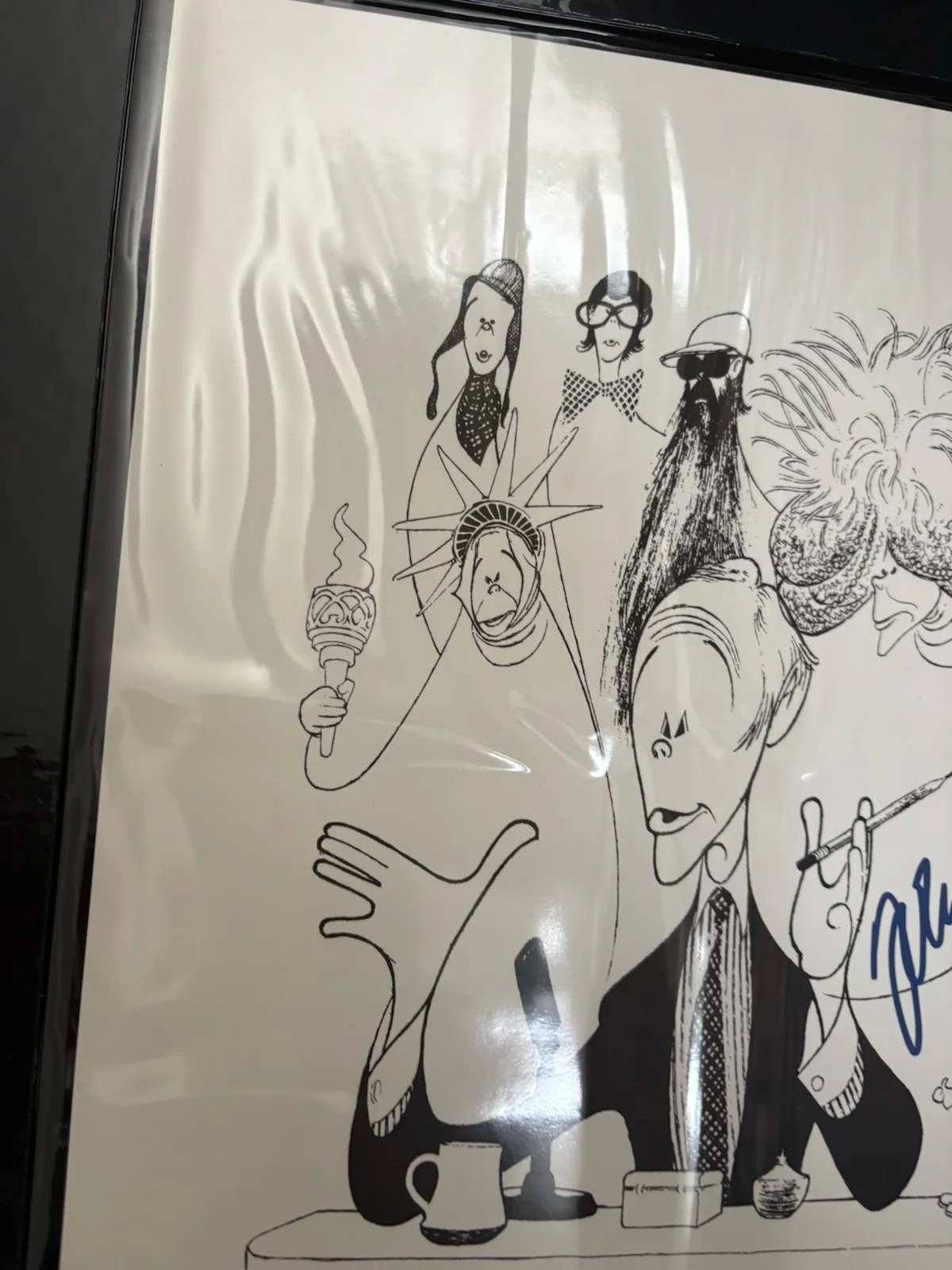 Johnny Carson — The Johnny Carson Collection 1992 VHS Tapes & Signed Lithograph by Al Hirschfeld, изображение 3