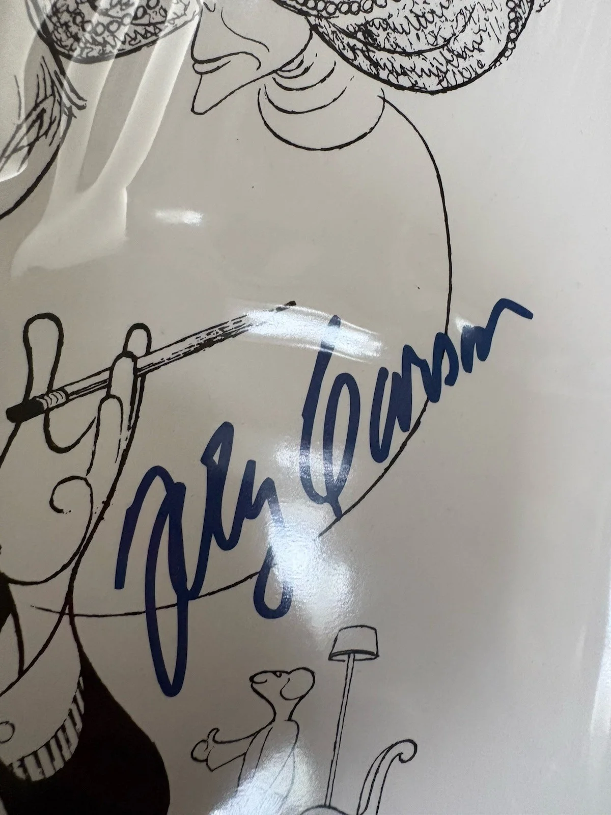 Johnny Carson — The Johnny Carson Collection 1992 VHS Tapes & Signed Lithograph by Al Hirschfeld, изображение 4