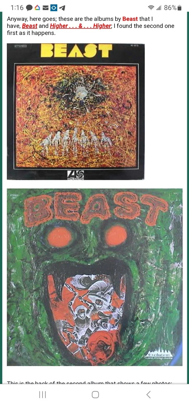 VINTAGE ROCK BAND PHOTO "Beast" Bob Yeazel 70s 9"x 11", image 2