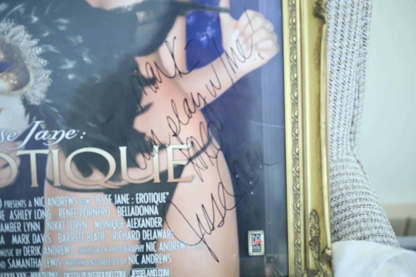 Jesse Jane — Jesse Jane: adult film poster autographed for Erotique Film Digital Playground, изображение 2