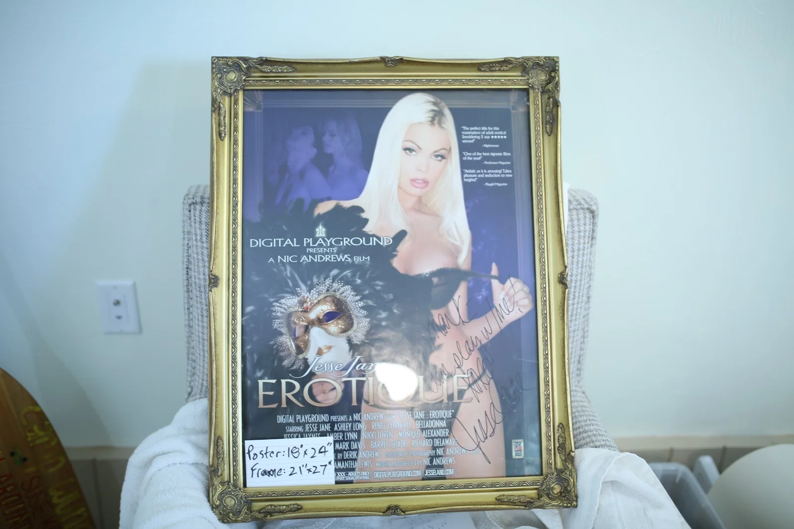 Jesse Jane — Jesse Jane: adult film poster autographed for Erotique Film Digital Playground, изображение 4