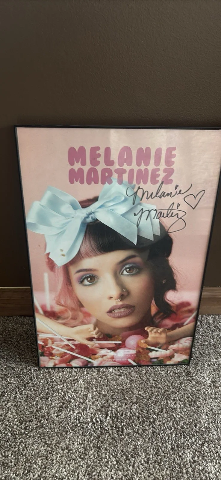 Melanie Martinez Original Autographed Framed Poster Music Industry Collectible, image 2