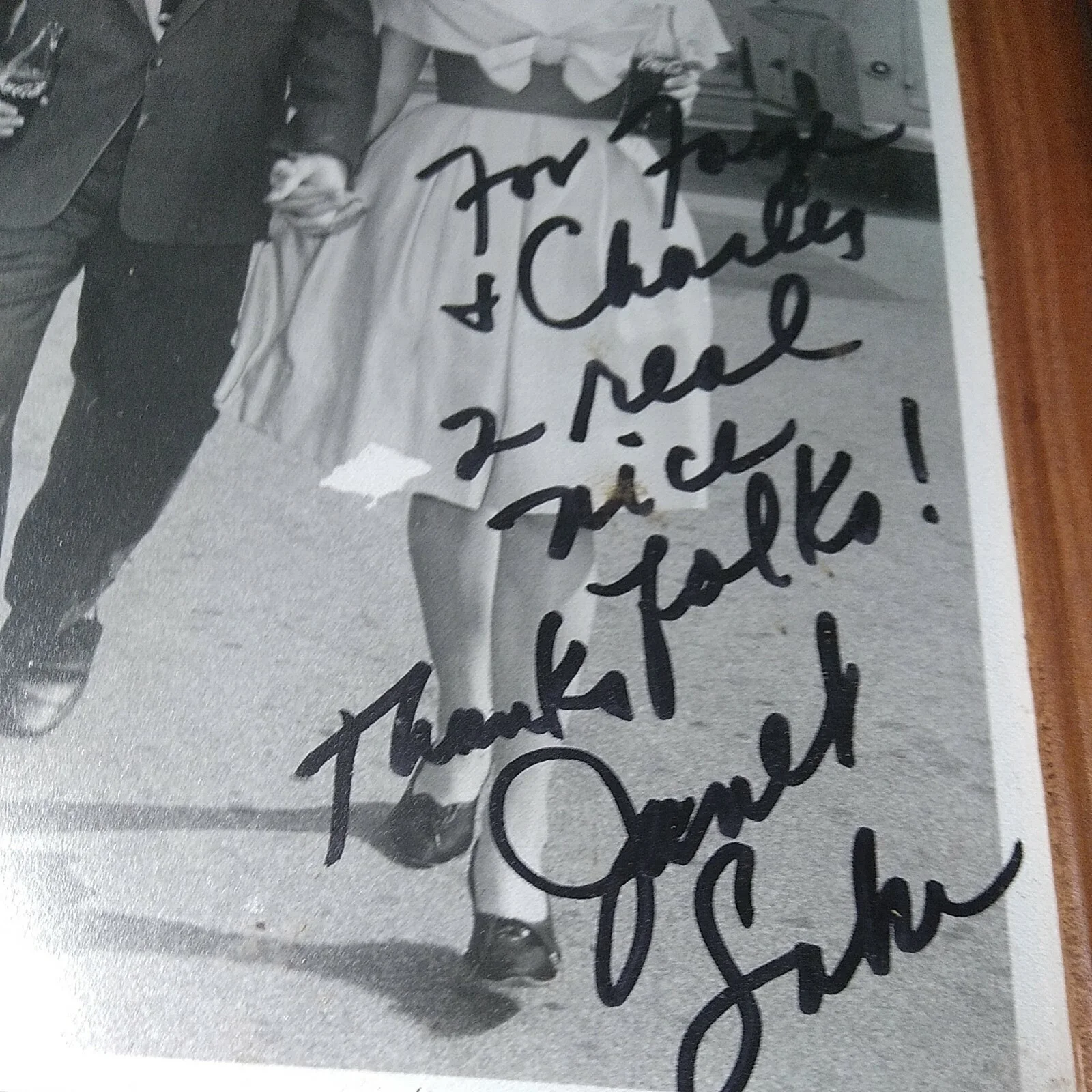 janet lake — Janet Lake / Ricky Nelson Autographed 8x10 signed in person + Candid UNFRAMED, image 3