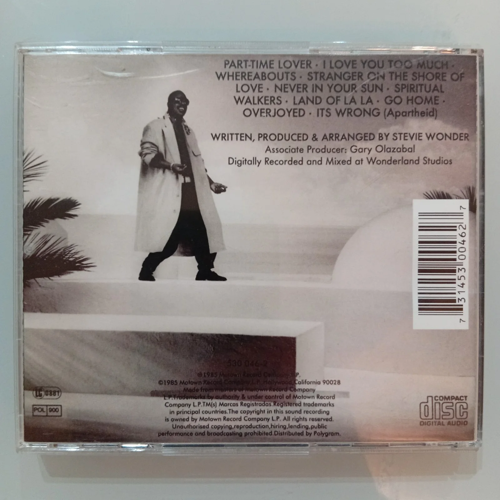 Stevie Wonder Signed In Square Circle CD Cover With COA, image 3