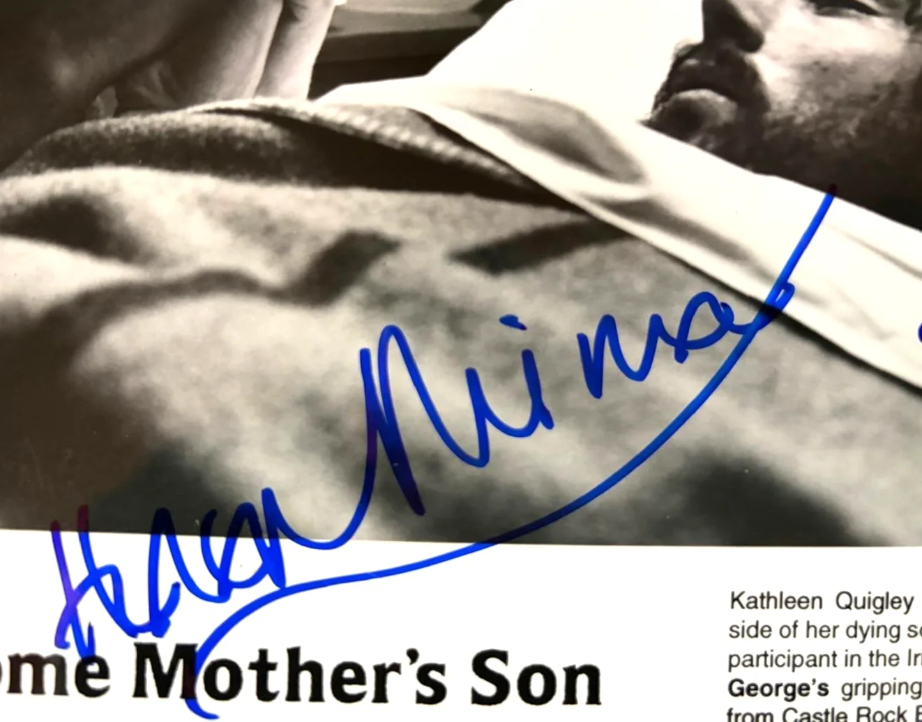 Aidan Gillen, Helen Mirren — AIDAN GILLEN & HELEN MIRREN SIGNED AUTOGRAPHED 8X10 PHOTO SOME MOTHERS SON PSA, изображение 3