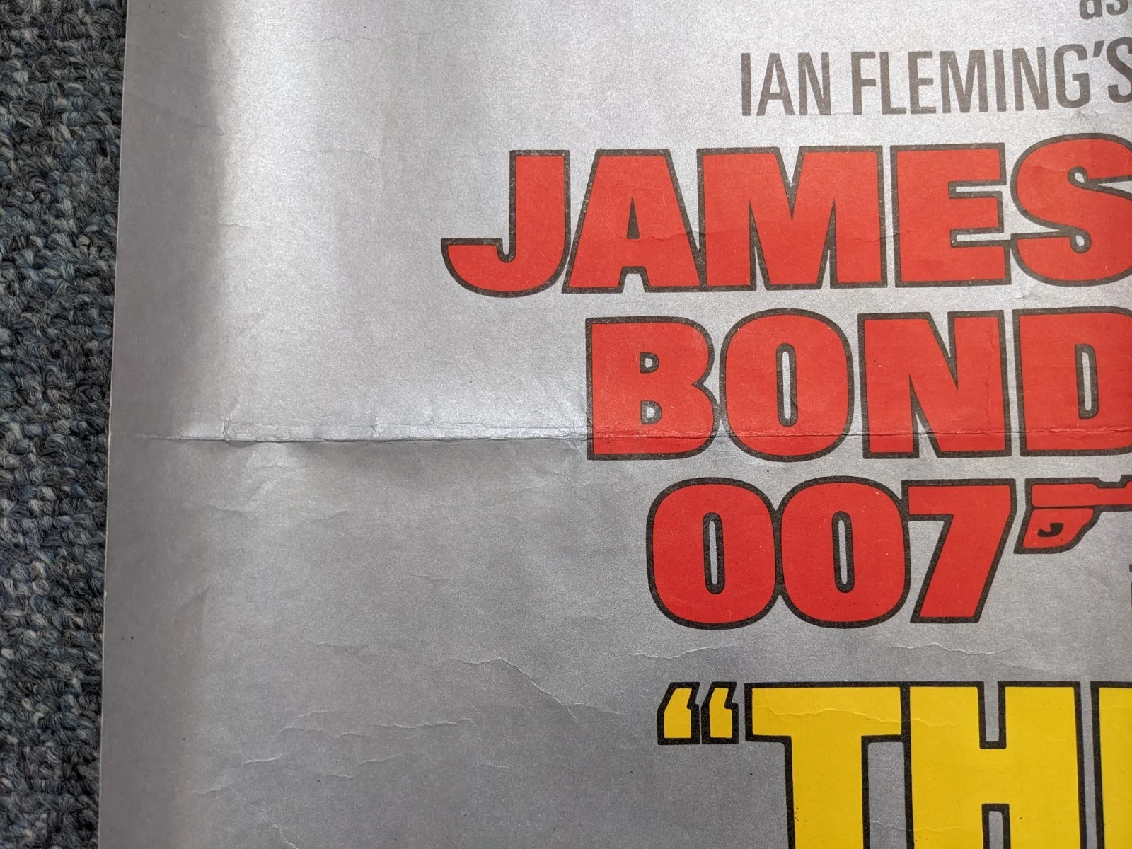 JAMES BOND THE SPY WHO LOVED ME Original Quad Poster., изображение 3