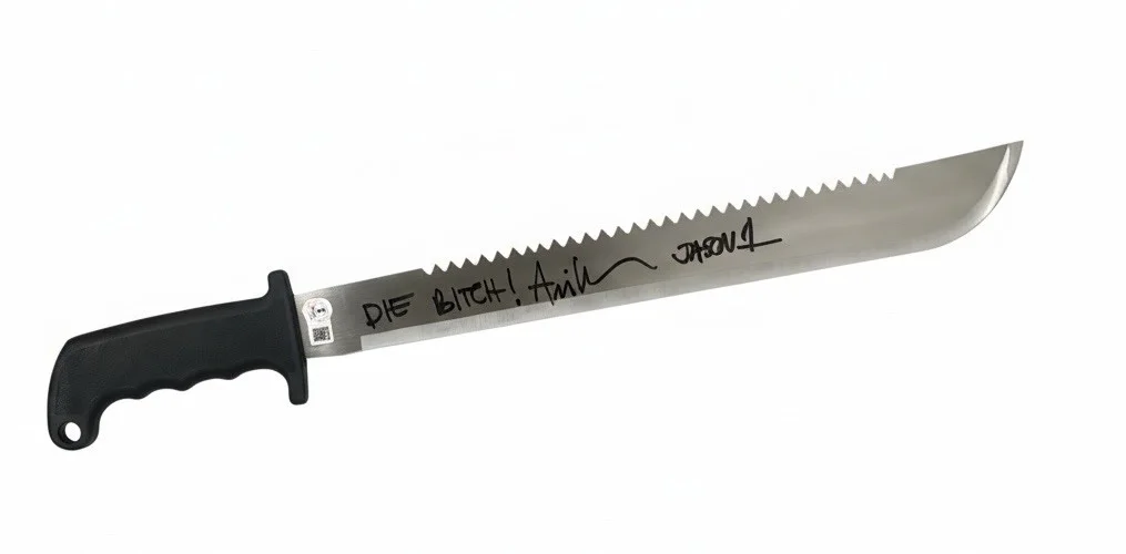 Ari Lehman — Ari Lehman Signed Machete W/ Inscription. Friday The 13th Jason Beckett BAS COA, image 2