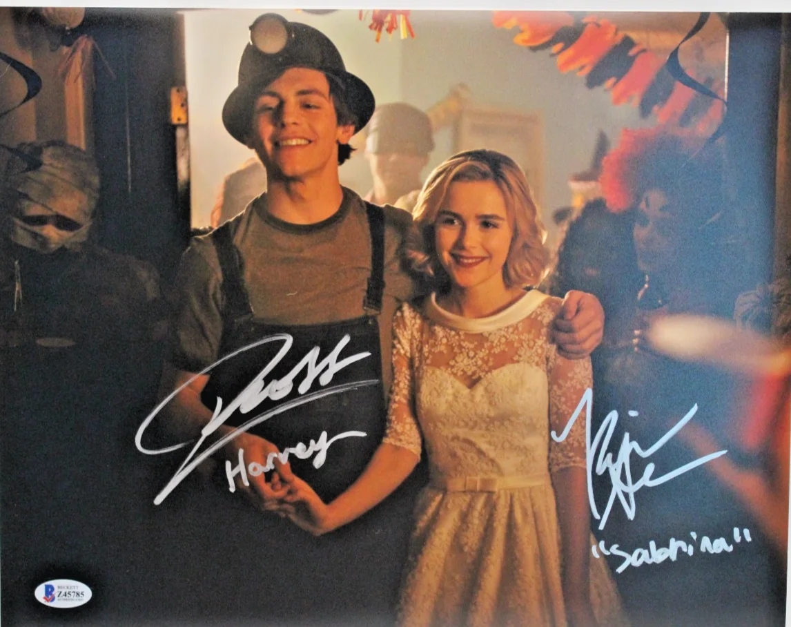 KIERNAN SHIPKA & ROSS LYNCH — KIERNAN SHIPKA & ROSS LYNCH Signed "SABRINA" 11x14 Photo Beckett BAS Witness