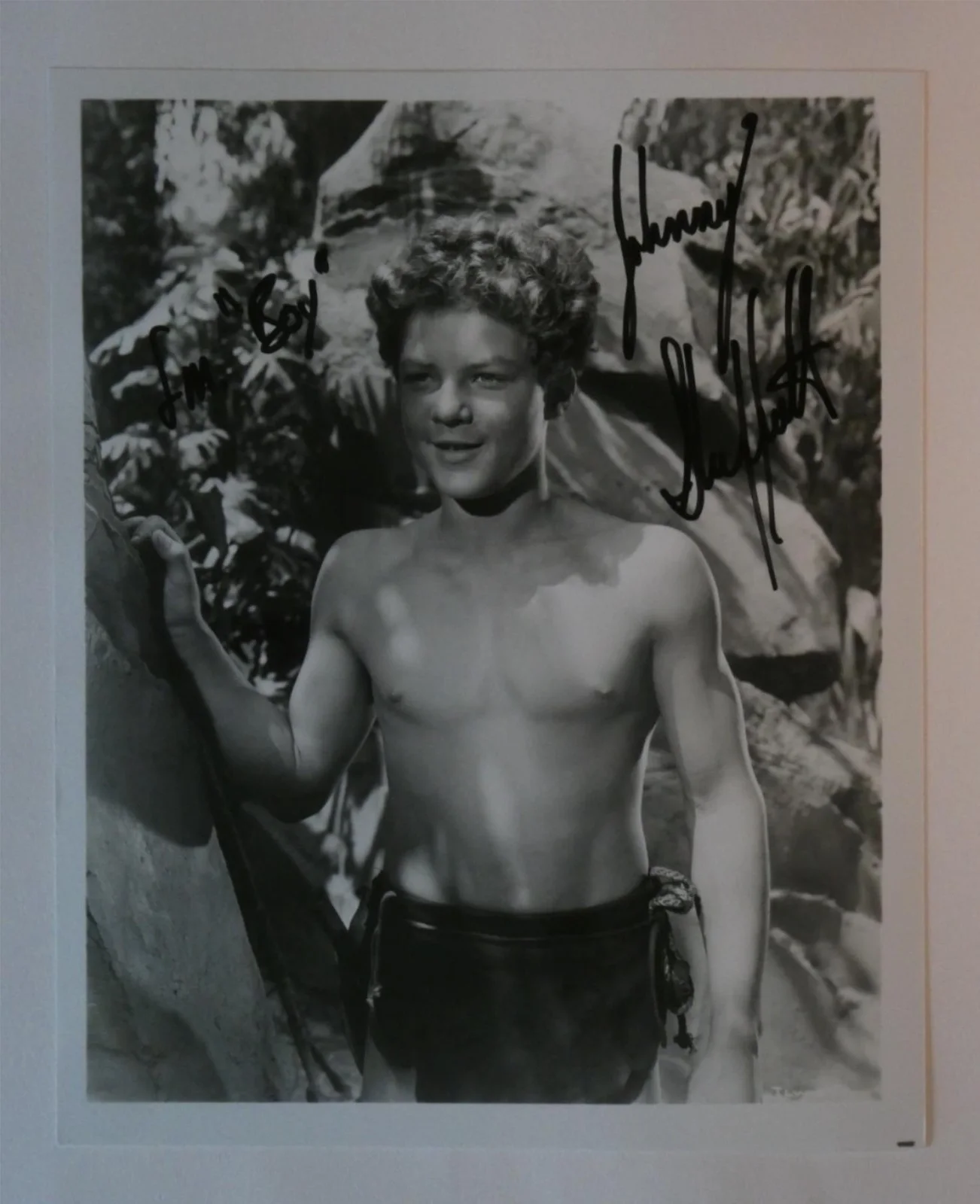 Johnny Sheffield — Johnny Sheffield Signed 8x10 B&W Photo Autographed Boy Tarzan Film Series