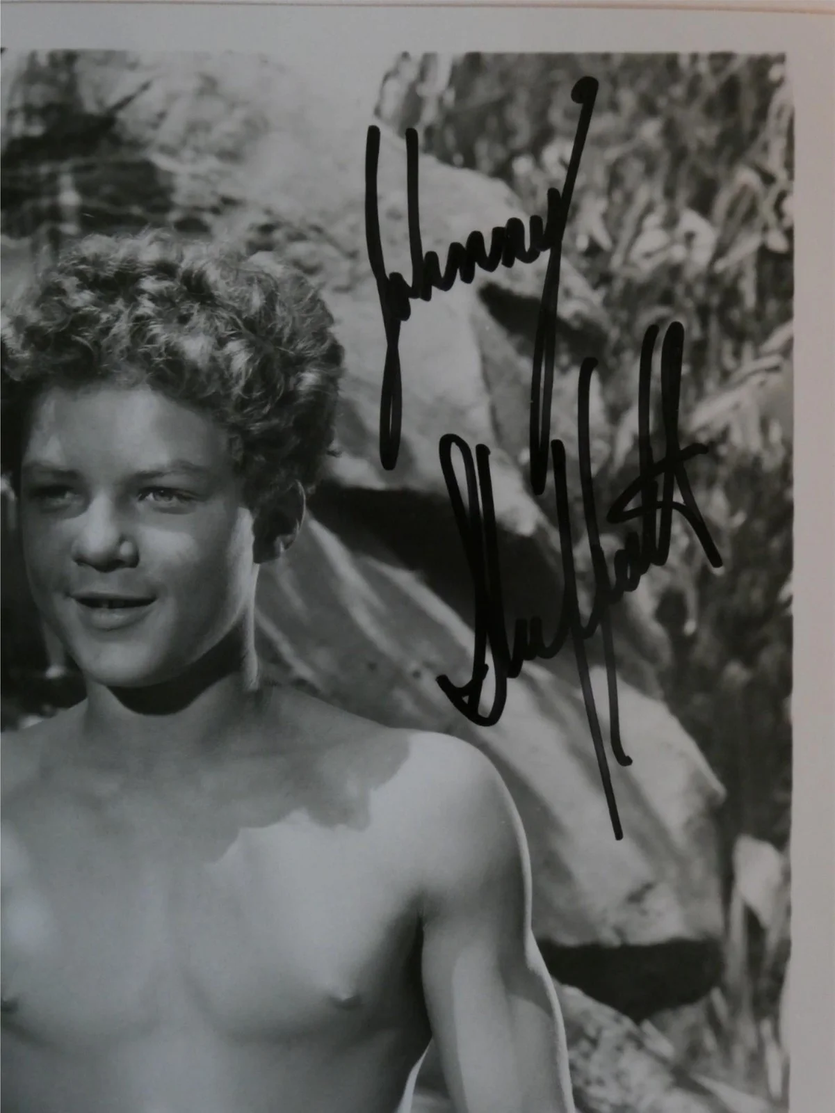 Johnny Sheffield — Johnny Sheffield Signed 8x10 B&W Photo Autographed Boy Tarzan Film Series, изображение 2