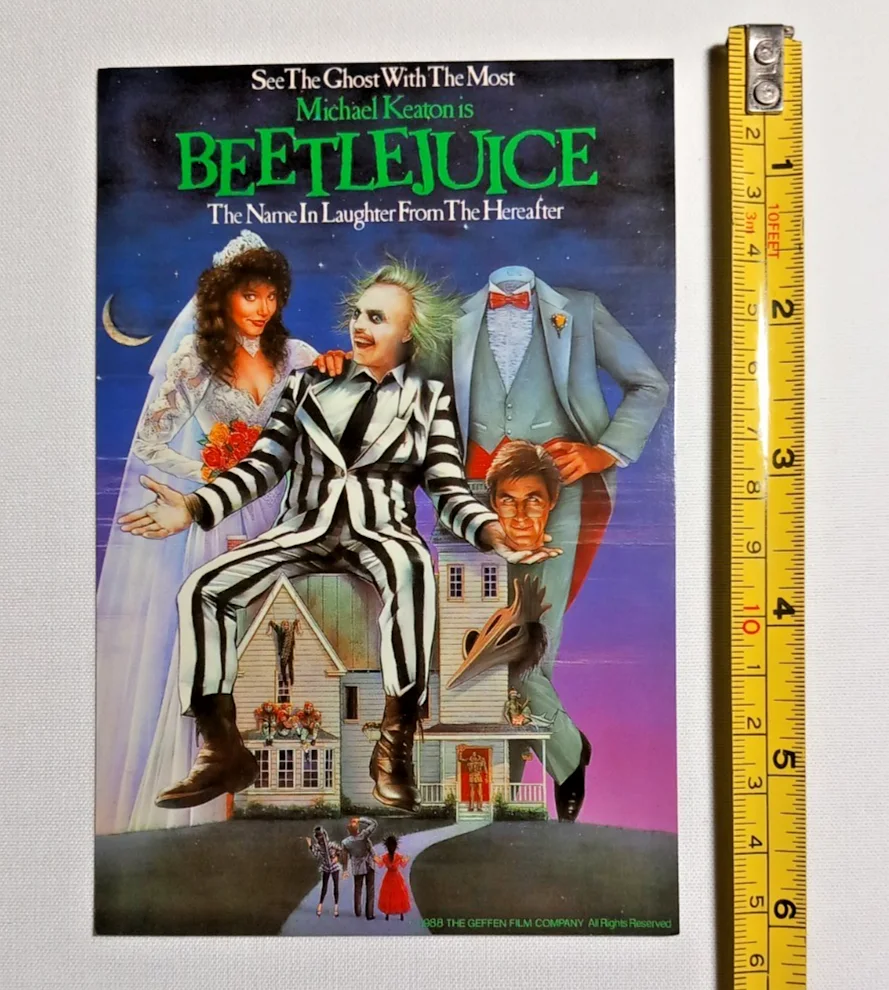 Beetlejuice Poster Movie Postcard - Vintage Movie / Cinema Postcard - FREE P&P, изображение 2
