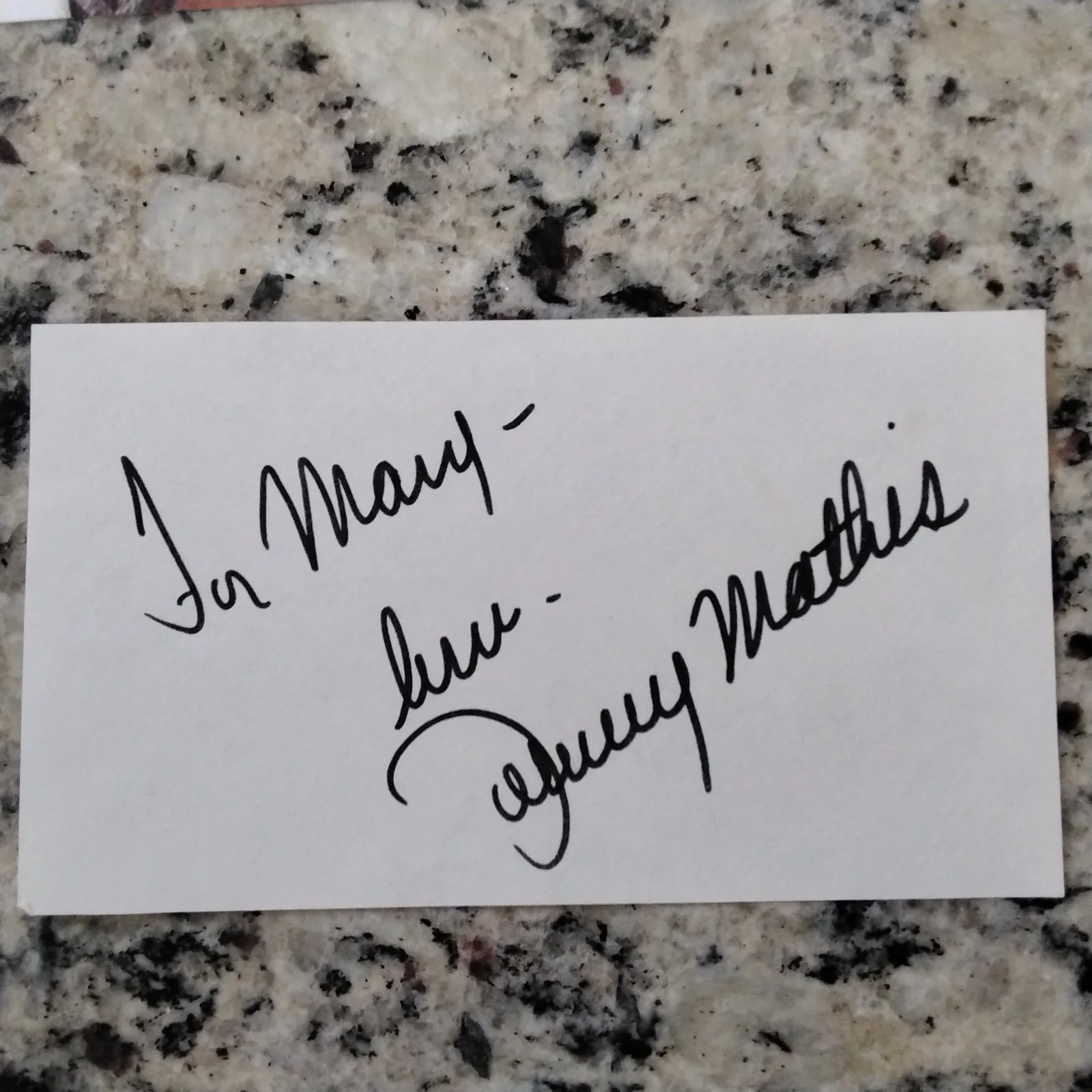 Johnny Mathis SIGNED Paper Photo Singer Misty Chances Are Wonderful 12th Never, изображение 4