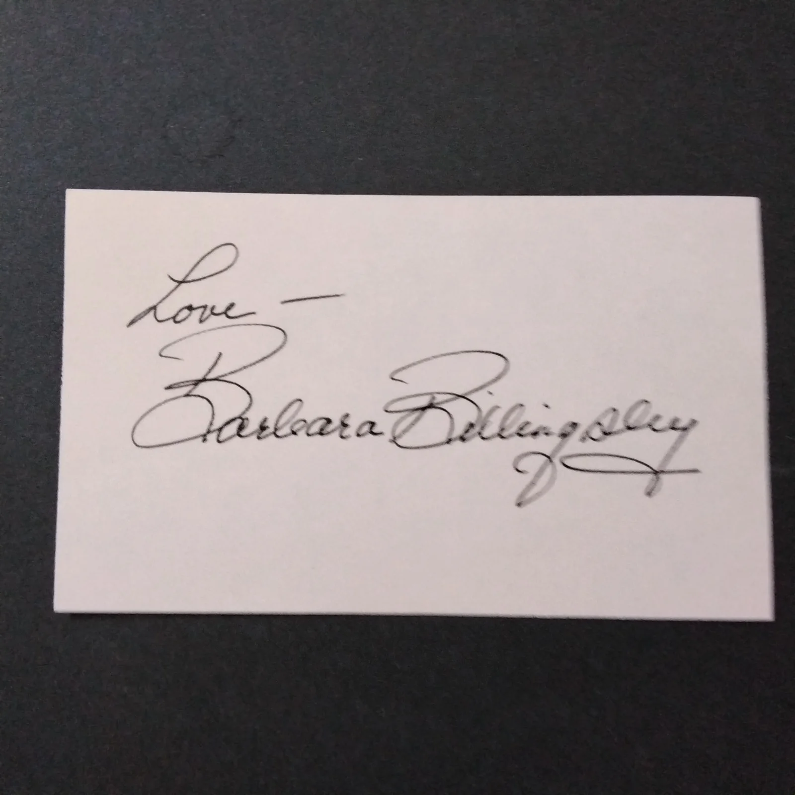 Barbara Billingsley SIGNED Card Photo TV Movie Actress Leave It To Beaver "Mom", изображение 3